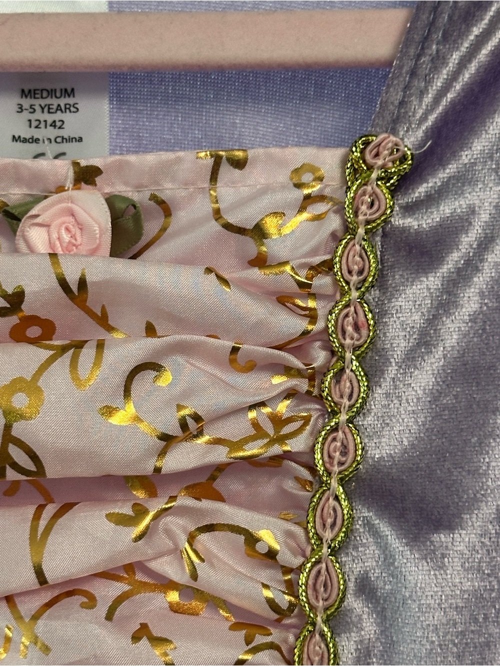 Little Adventures - Pink & Lavender Rapunzel Princess Dress Kids Costume Size 4T - Picture 4 of 5
